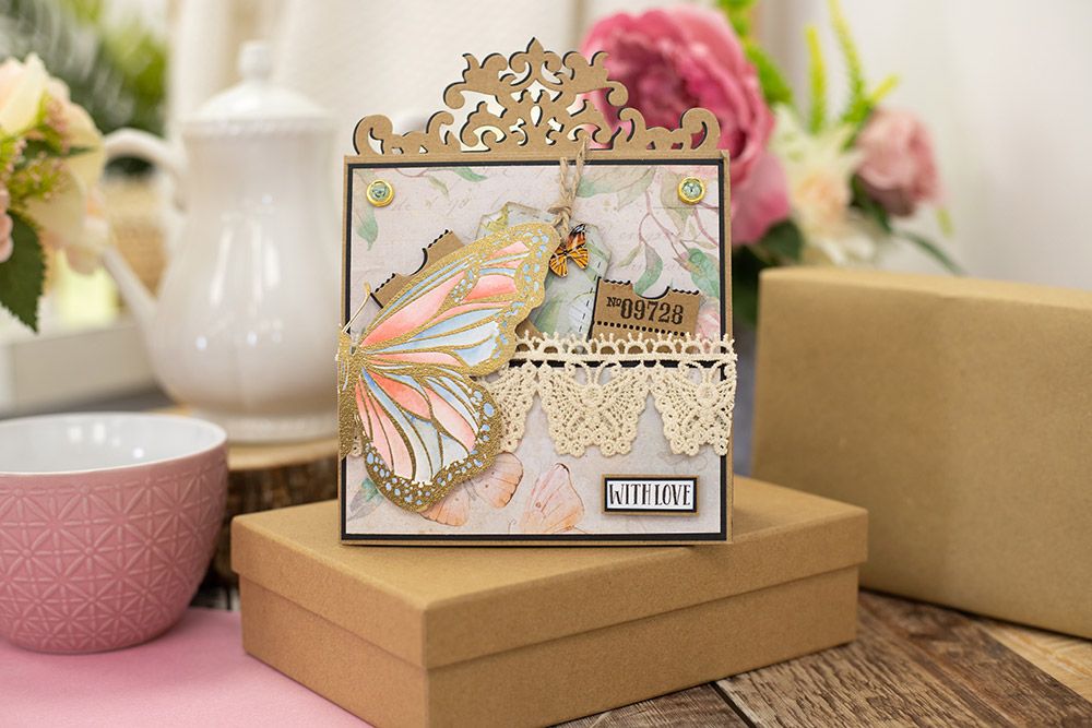 Sara Signature - Vintage Butterflies - Elegant Lace