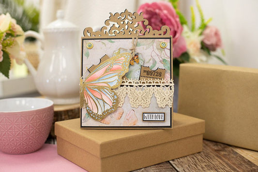 Sara Signature - Vintage Butterflies - Elegant Lace