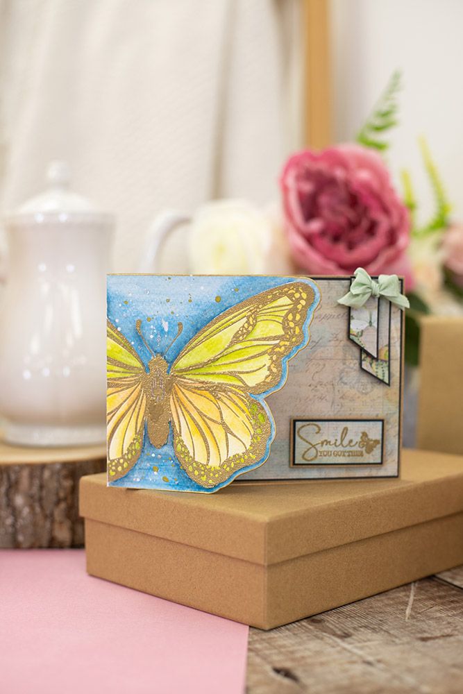 Sara Signature - Vintage Butterflies - Stamp and Die - Monarch