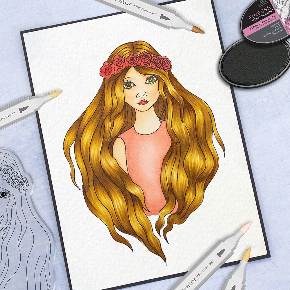 Crafters Companion Natural Beauty Photopolymer Stamp - Ethereal Beauty