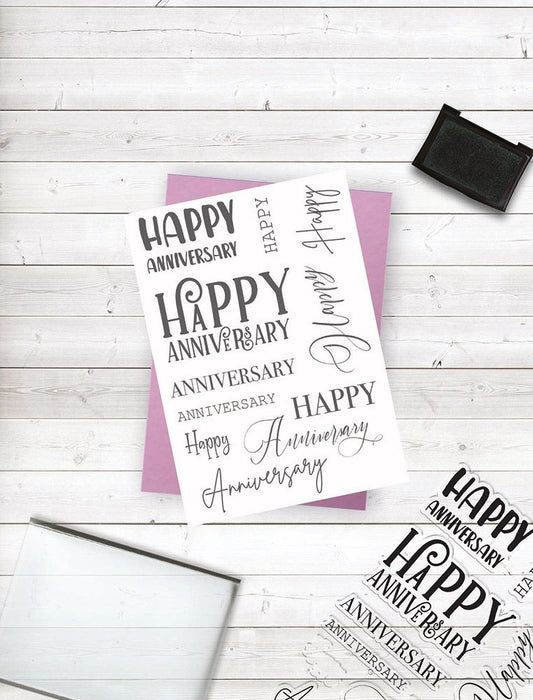 Crafters Companion Photopolymer Stamp - Happy Anniversary