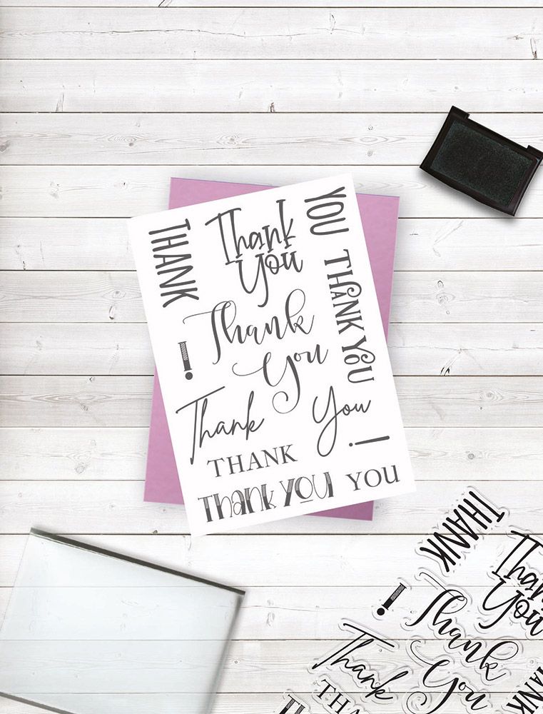 Crafters Companion Photopolymer Stamp - Thank You