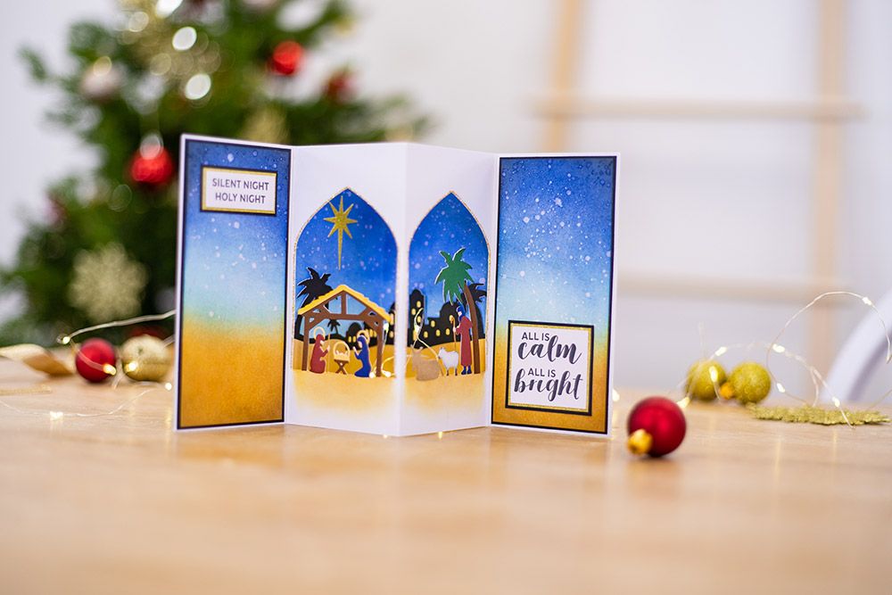 Gemini - Stamp & Die - Scenes of Light collection - Nativity of Light