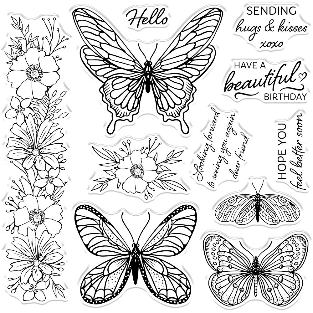 Gemini - Stamp and Die - Butterfly Delight