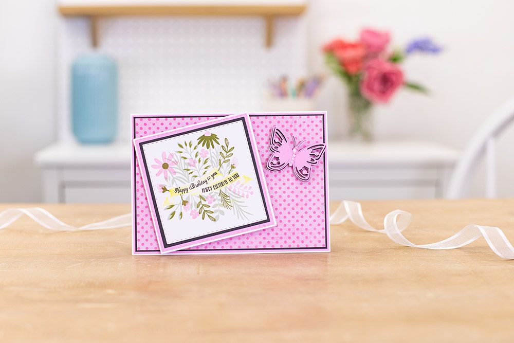 Crafters Companion - Photopolymer Stamp - 6x6 - Wild meadow