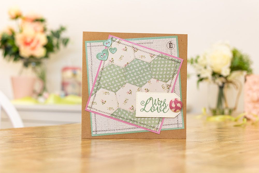 Sara Signature Sew Homemade Multi Media Die - Patchwork Hexagons