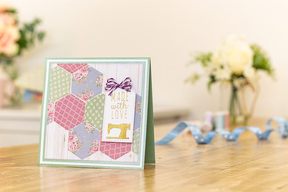 Sara Signature Sew Homemade Multi Media Die - Patchwork Hexagons