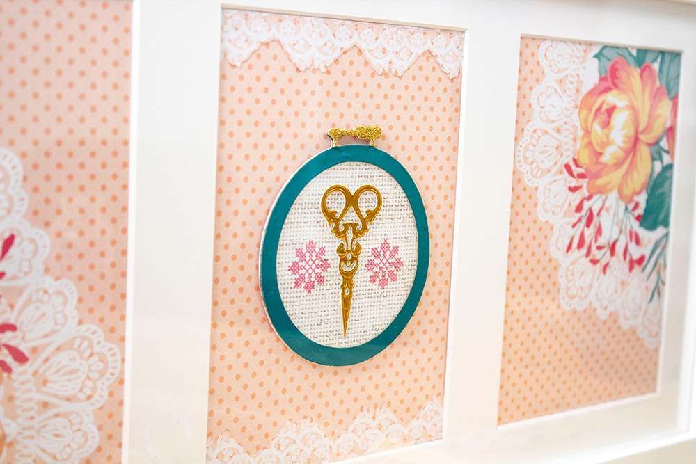 Sara Signature Sew Lovely Clear Acrylic Stamp - Cross Stitch Adornments