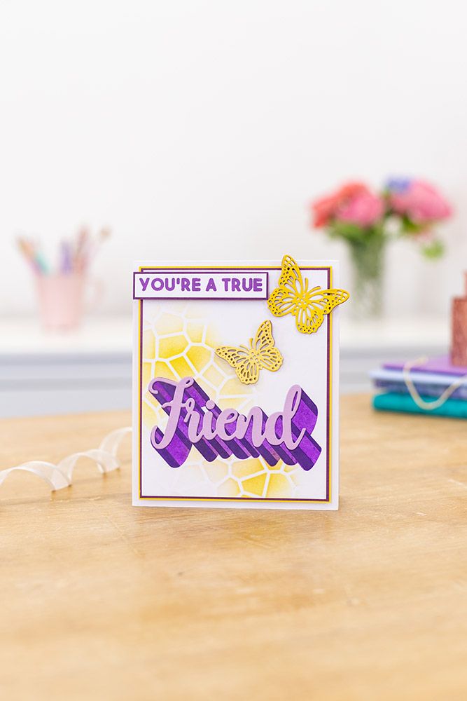 Gemini - Stamp & Die - Youre a true Friend