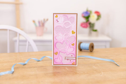 Gemini 3.75" x 8.5" Cut and Emboss Folder - Entwined Hearts