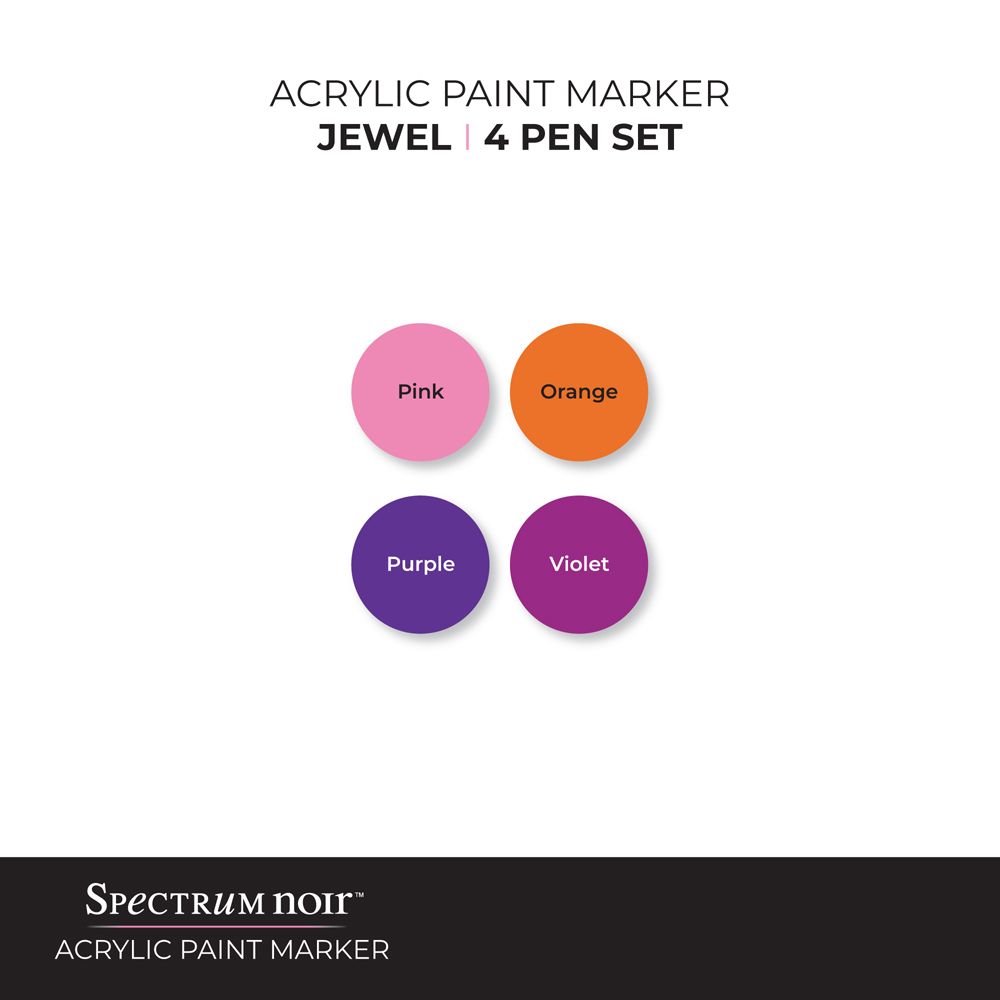 Spectrum Noir Acrylic Paint Marker (4PC)-Jewel