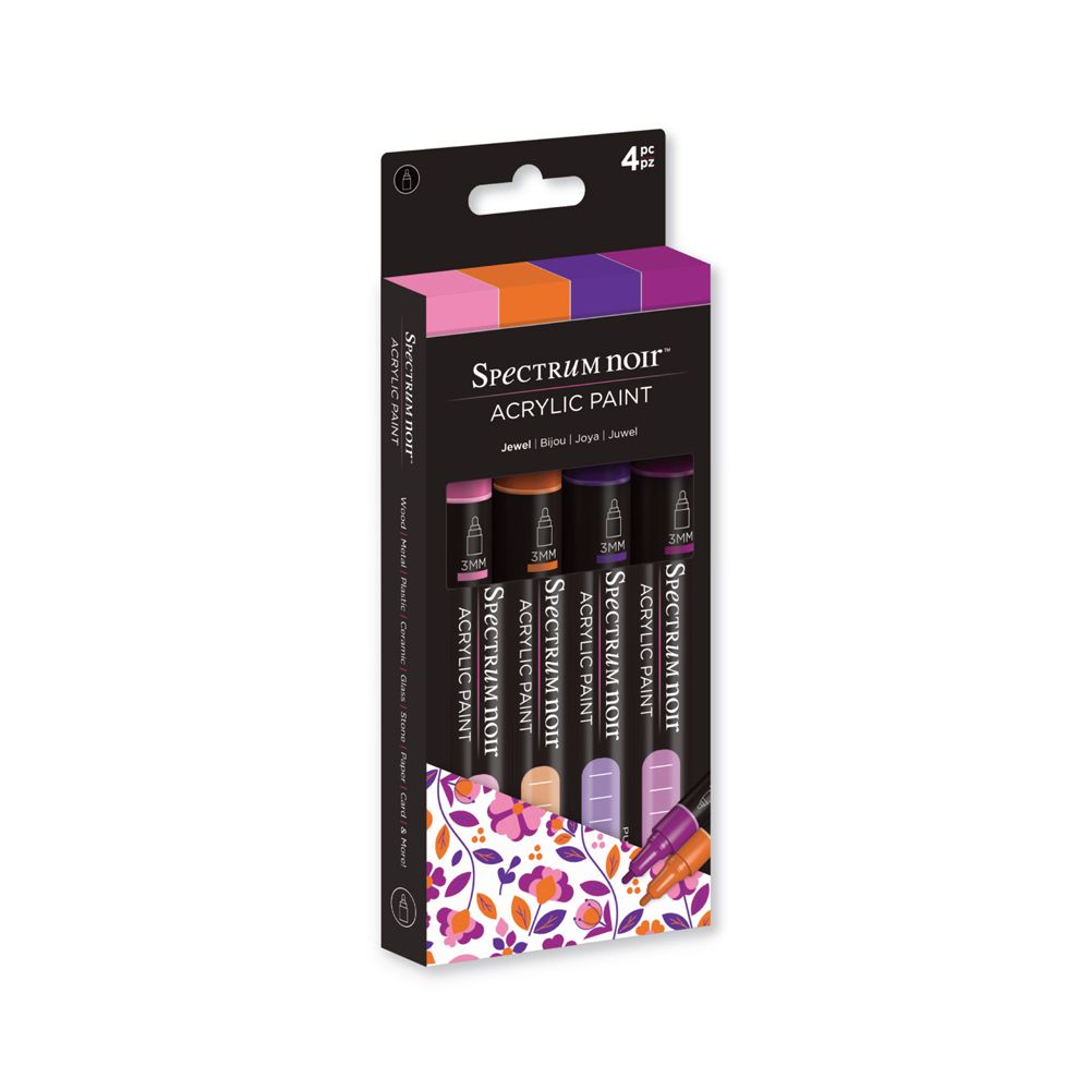 Spectrum Noir Acrylic Paint Marker (4PC)-Jewel