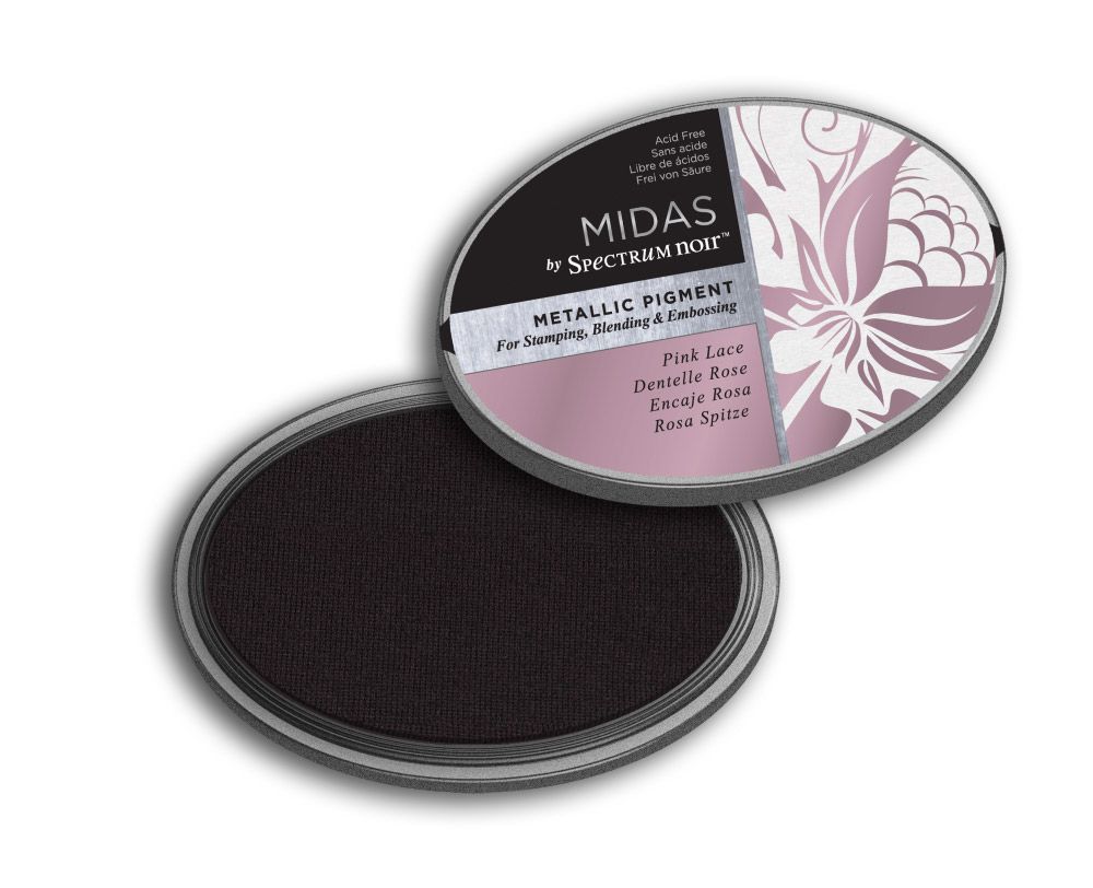 Midas Metallic Ink Pad - Pink Lace