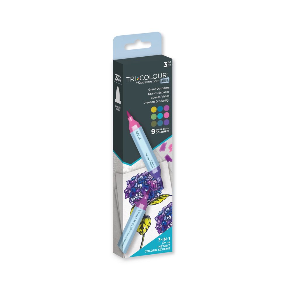 TriColour Aqua-Great Outdoors 3pc