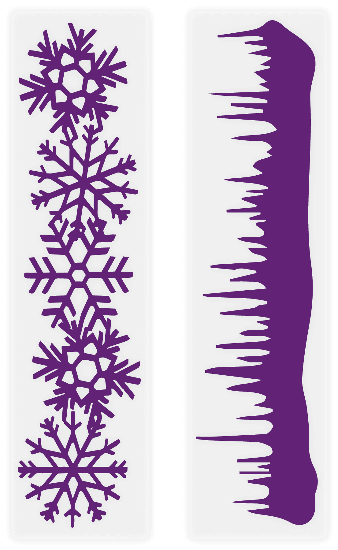 Gemini Embossing Folder 2PC - Snow Borders