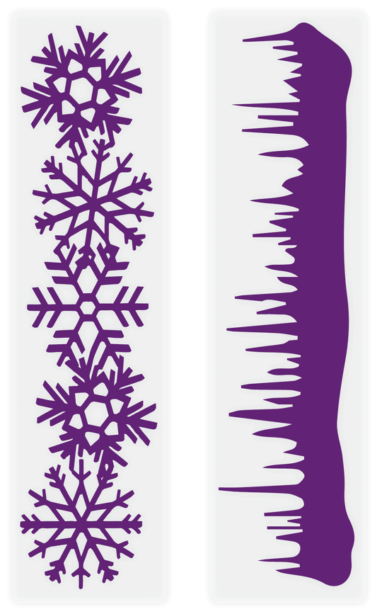Gemini Embossing Folder 2PC - Snow Borders