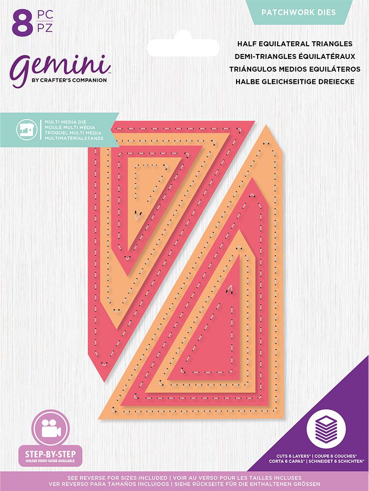 Gemini - Multi Media Die - Patchwork Dies - Half Equilateral Triangles