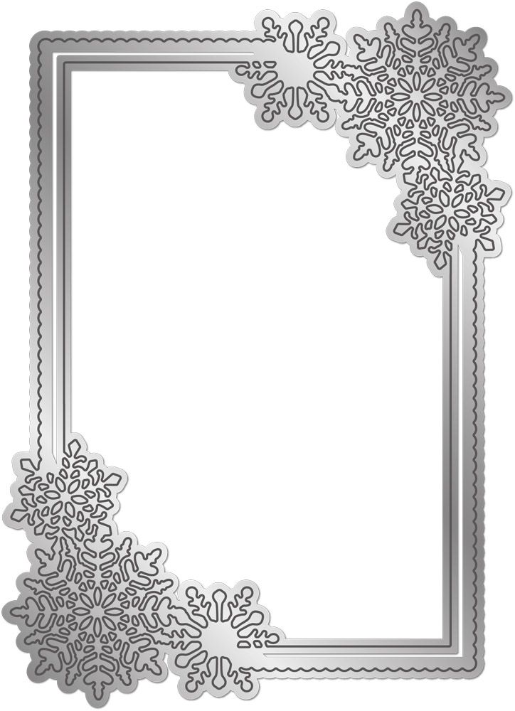 Gemini Elements Fancy Frame Die - Sparkling Snowflakes