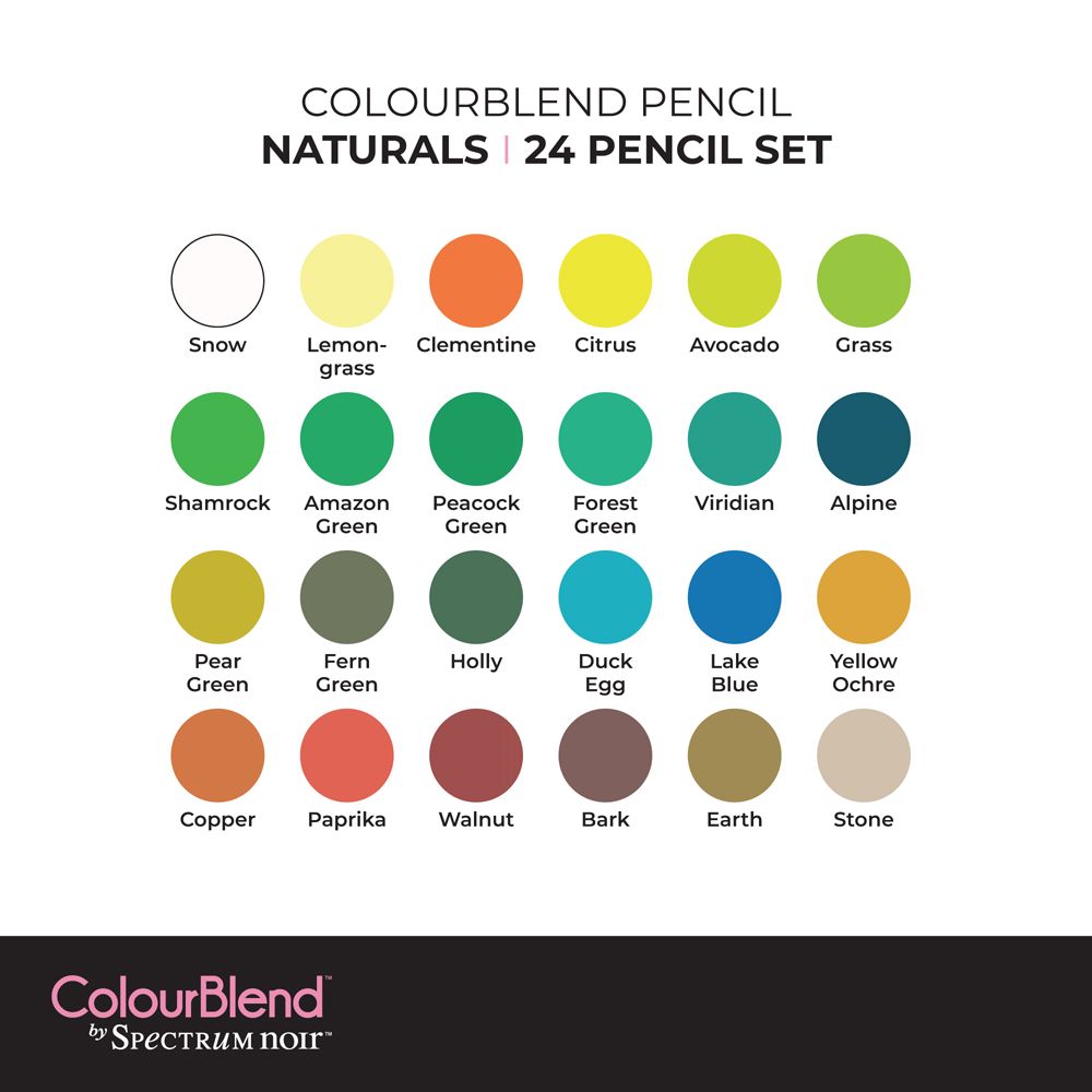 ColourBlend by Spectrum Noir 24 Pencil Set - Naturals