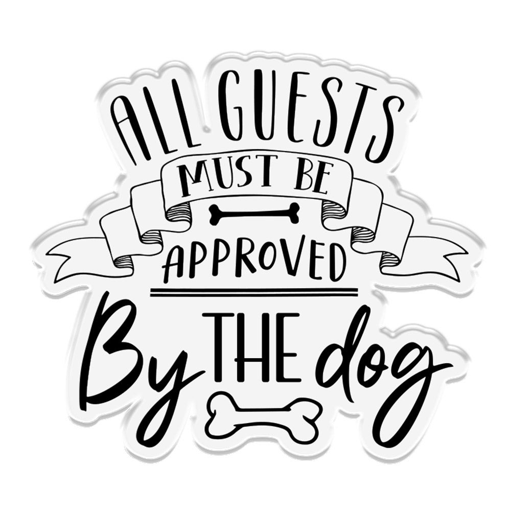 Crafters Companion - Photopolymer Stamp - Approved By The Dog