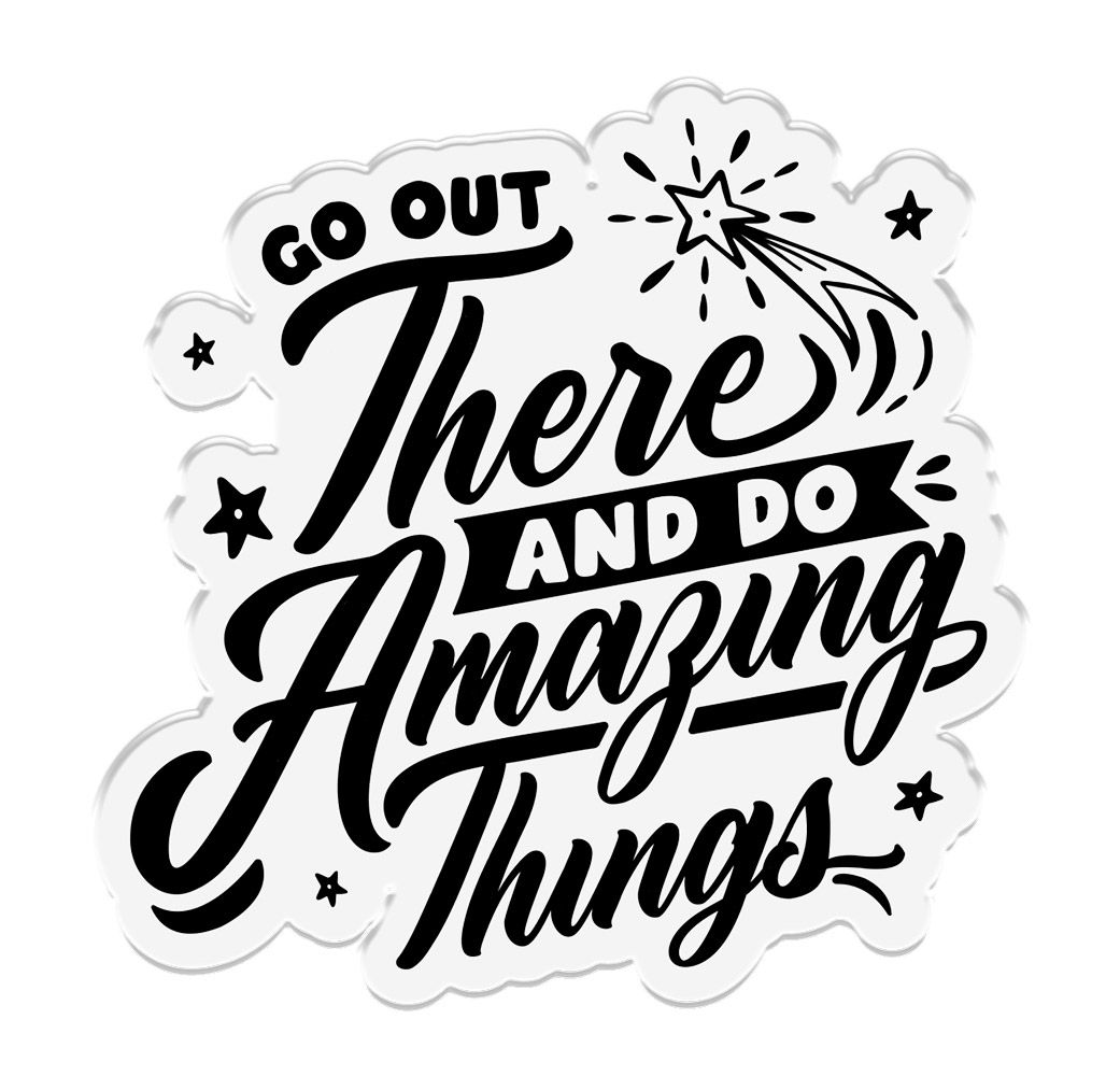 Crafters Companion - Photopolymer Stamp - Amazing things