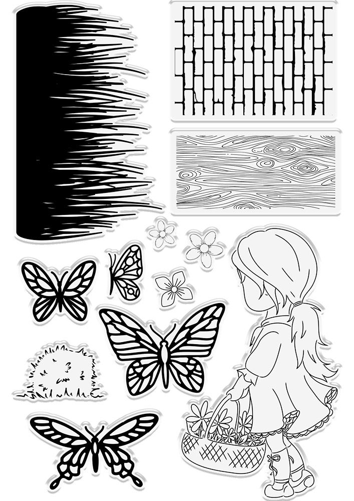 Gemini 3D Scene Builder Stamp and Die - Butterfly Borders