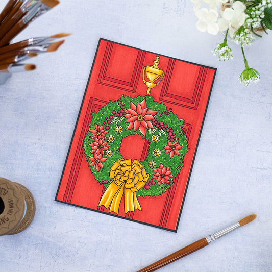Crafters Companion Christmas Card Front Colouring Pads - Natures Christmas