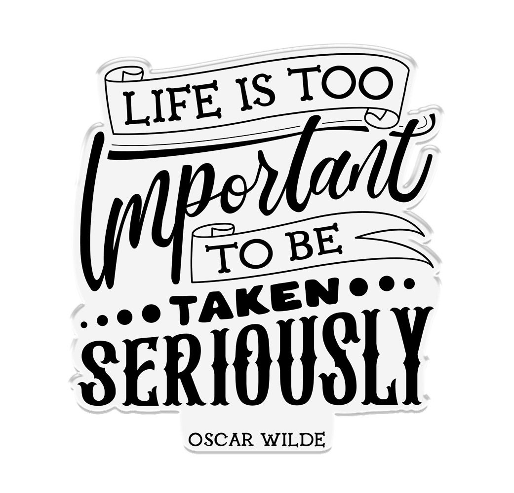 Crafters Companion - Photopolymer Stamp - Life is too important