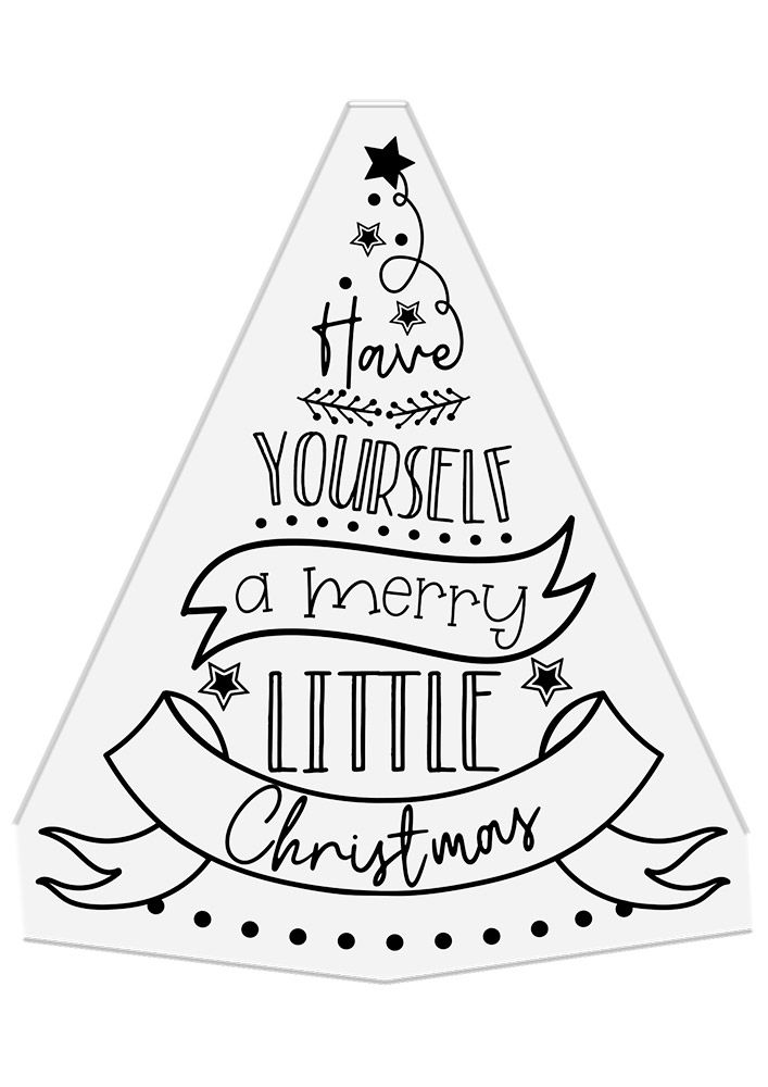Crafters Companion Photopolymer Stamp - Merry Little Christmas Tree