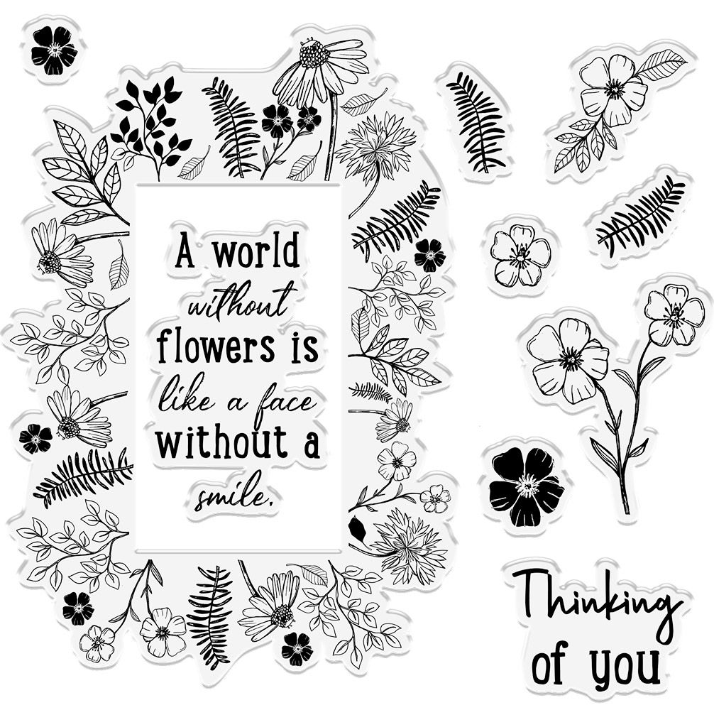 Crafters Companion Photopolymer Stamp - Wild Blooms