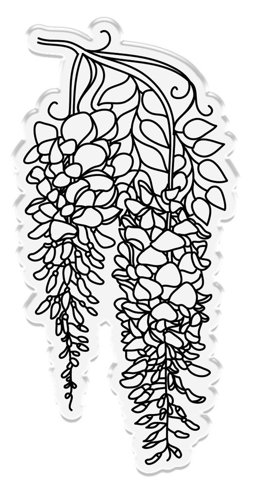 Natures Garden Wisteria Collection Stamp & Die - Wisteria Blossom
