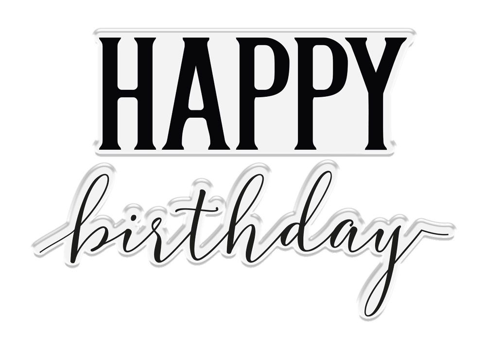 CC - Photopolymer Stamp - Happy Birthday