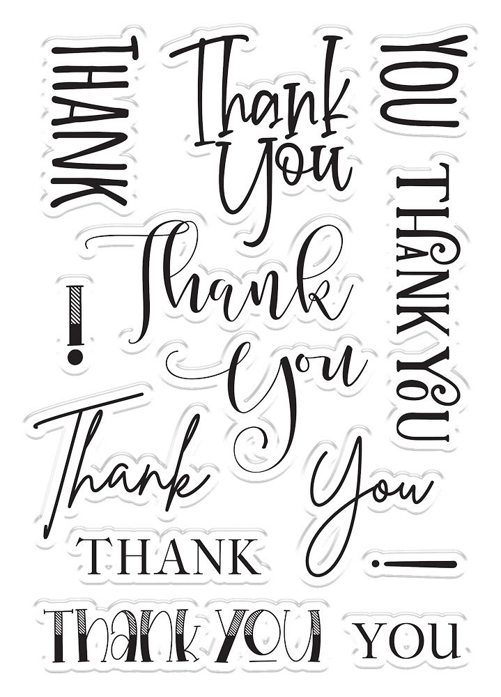 Crafters Companion Photopolymer Stamp - Thank You