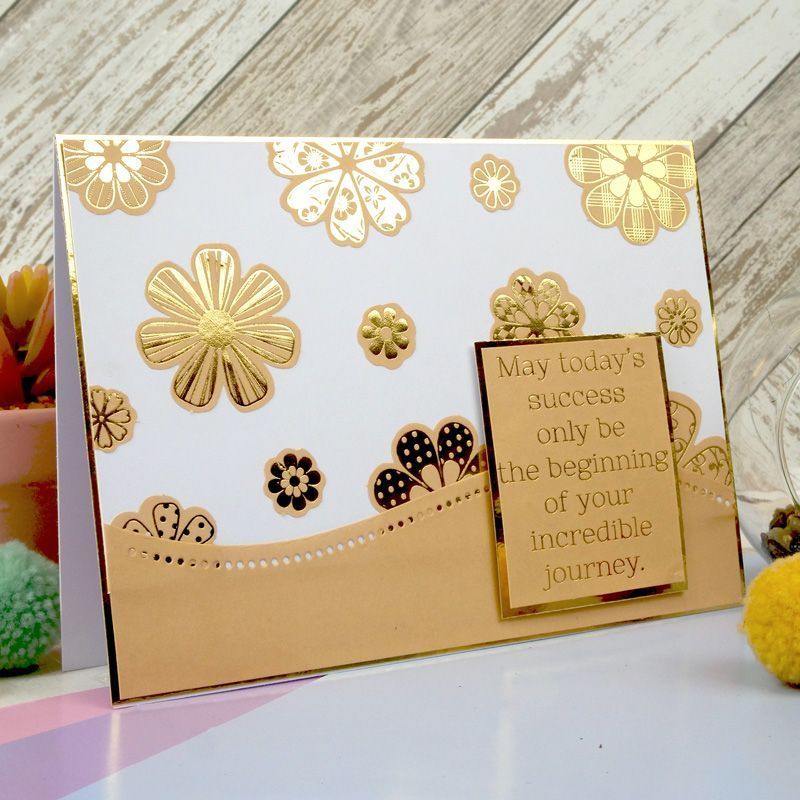 Stickables Die-Cut Self-Adhesive Foiled Flowers - Pretty Pastels