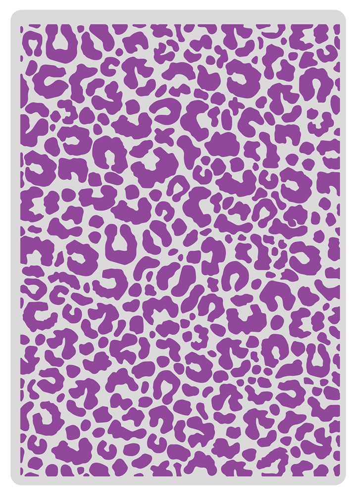 Gemini 5 x 7 2D Textured Embossing Folder - Leopard Print