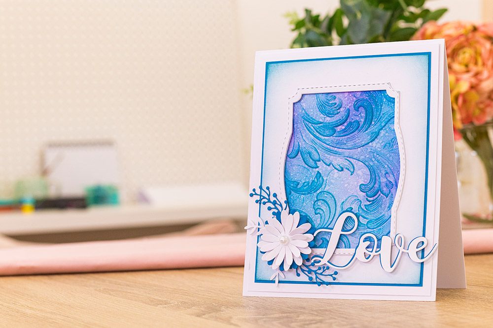 Gemini 5 x 7 3D Embossing Folder - Vintage Scroll