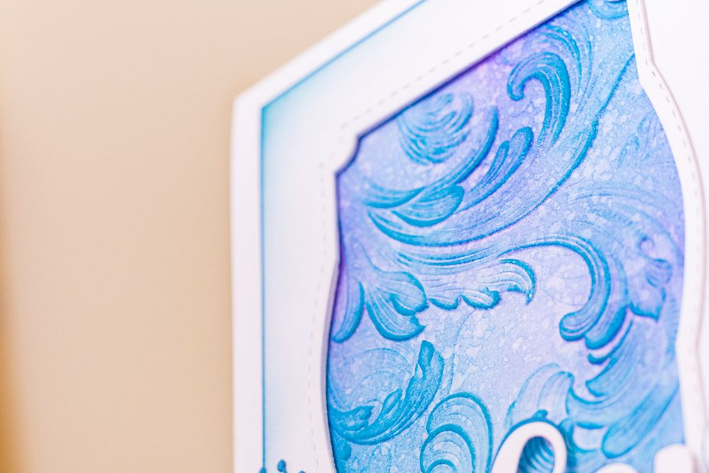 Gemini 5 x 7 3D Embossing Folder - Vintage Scroll