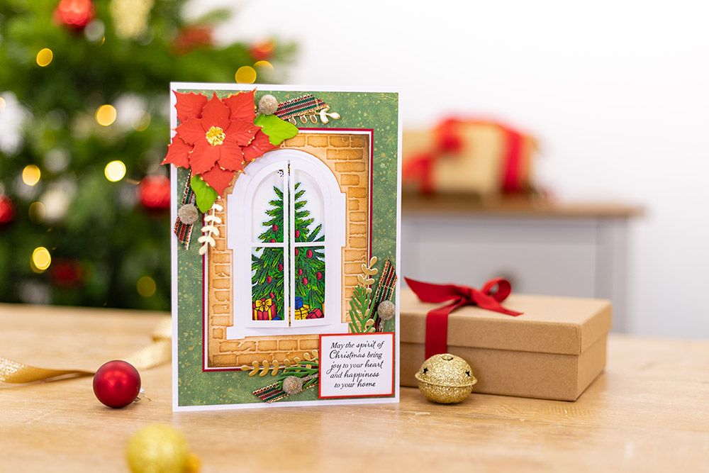 Sara Signature Twas the Night Before Christmas 4 x 6" Cut & Emboss Folder - Traditional Window