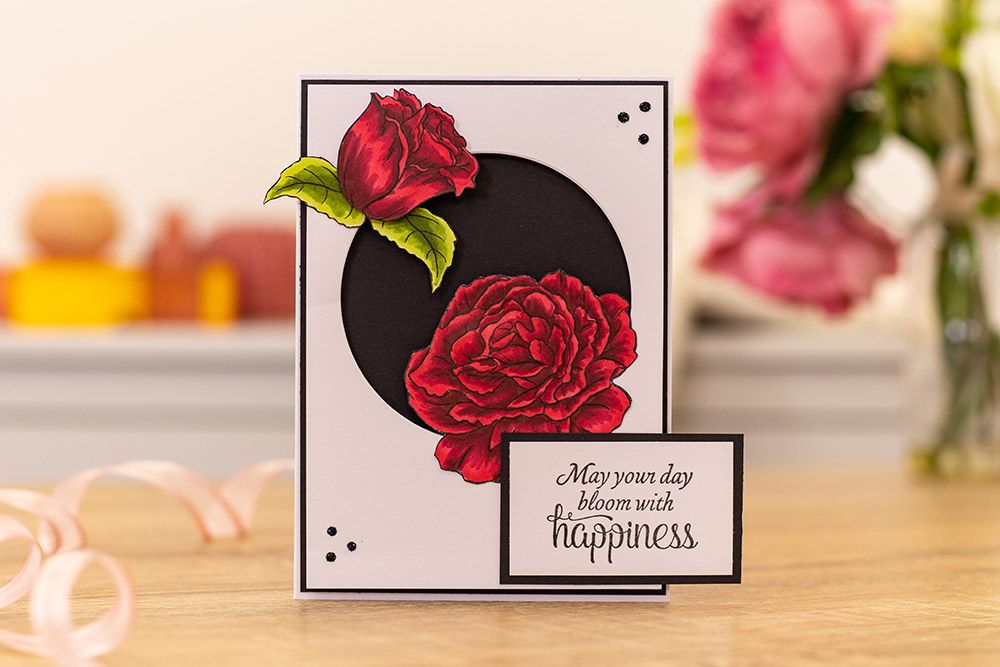 Crafters Companion- Photopolymer Stamp - Bloom with Happiness