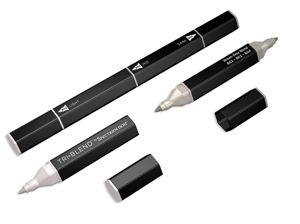 Spectrum Noir TriBlend Markers - Brown Grey Blend