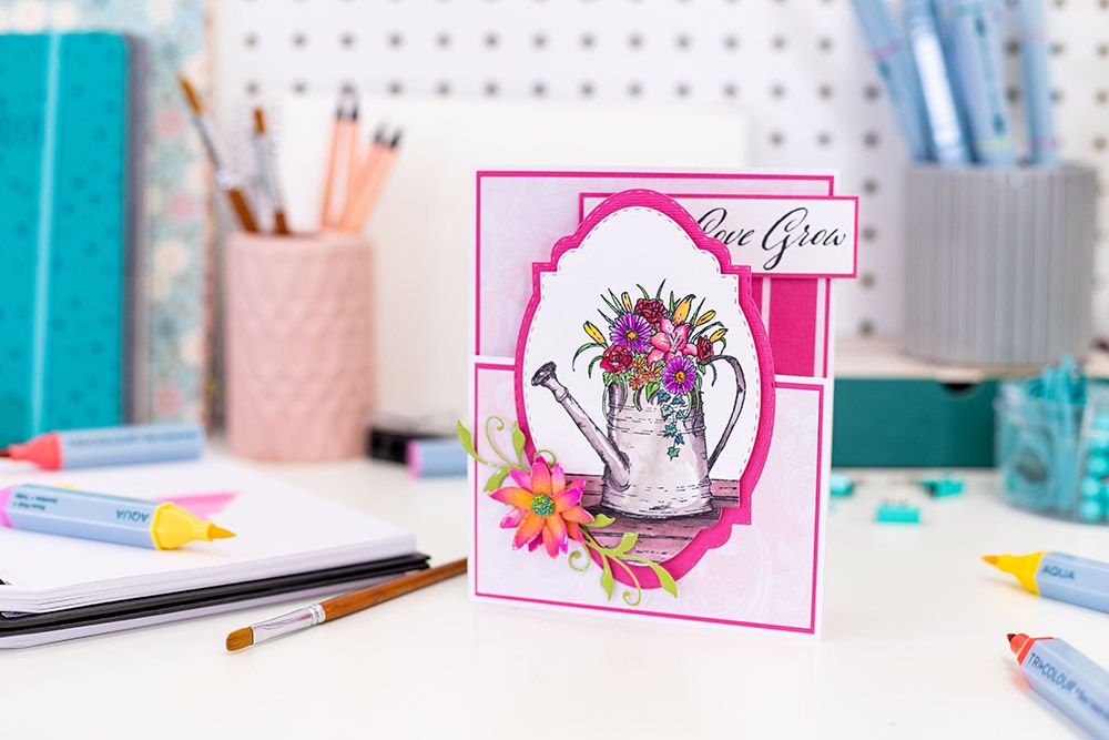 Crafters Companion Photopolymer Stamp - Let Love Grow
