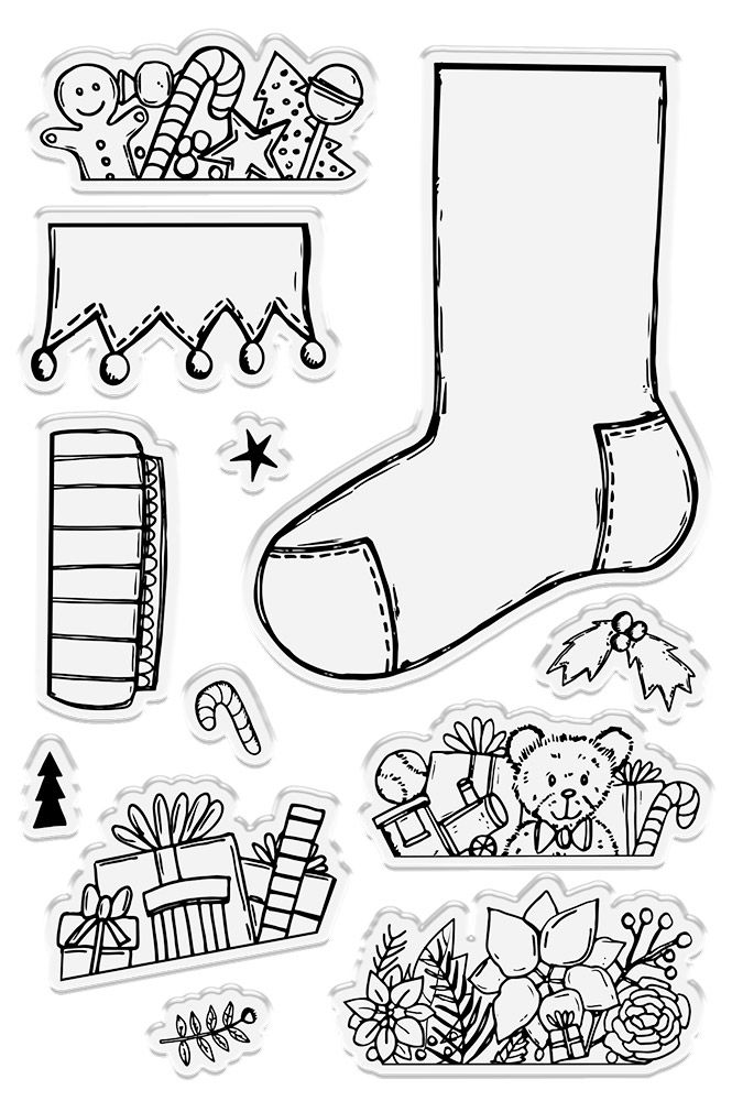 Sara Signature Twas the Night Before Christmas - Stamp & Die - Build-A-Stocking