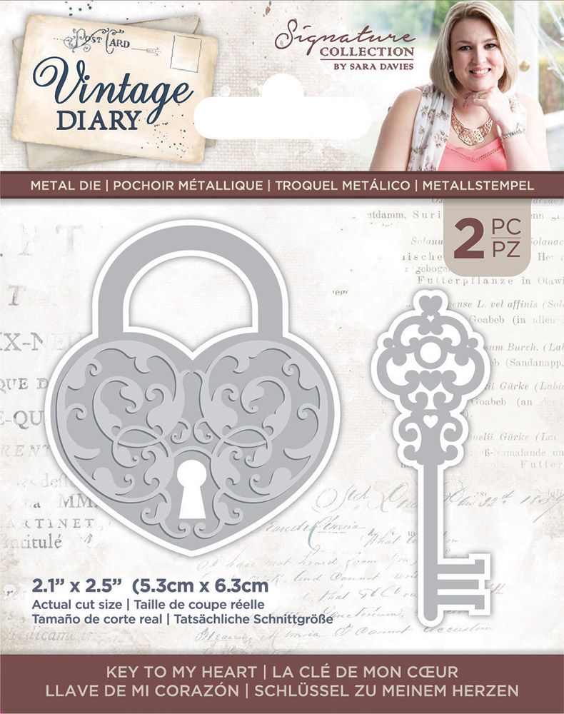 Vintage Diary - Metal Die - Key to my Heart