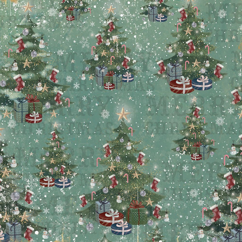 Vintage Snowman 12 x 12" Paper Pad