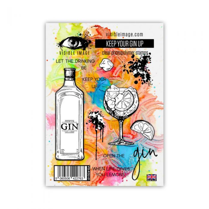 Visible Image Keep Your Gin Up Stamp Set