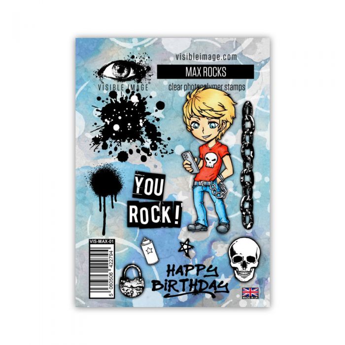 Visible Image Max Rocks Stamp Set