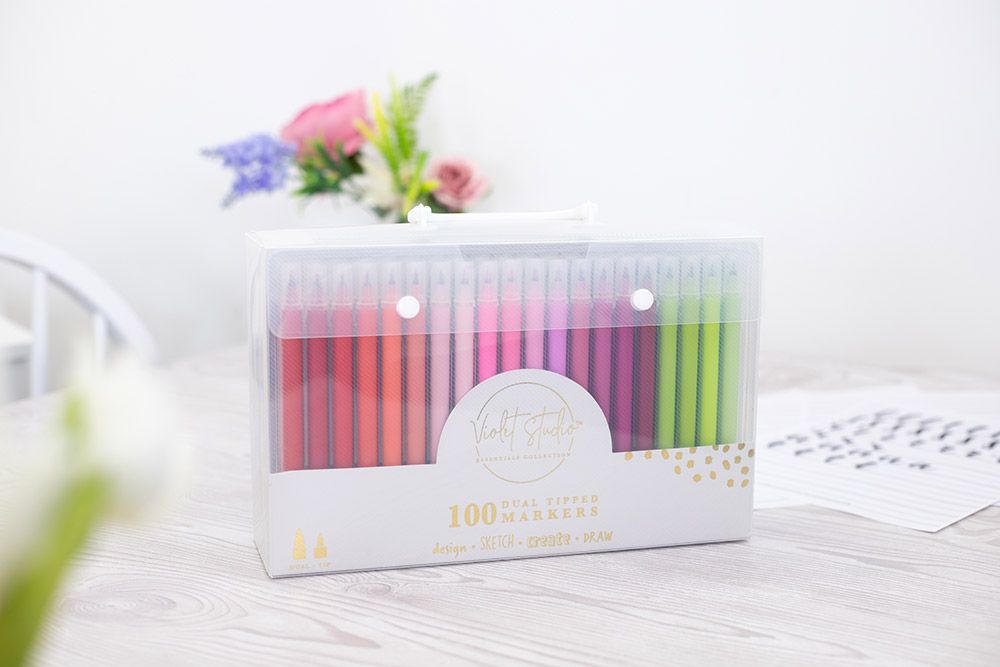 Violet Studio Dual Tipped Pens - 100pk