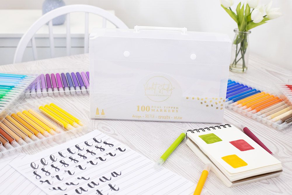 Violet Studio Dual Tipped Pens - 100pk