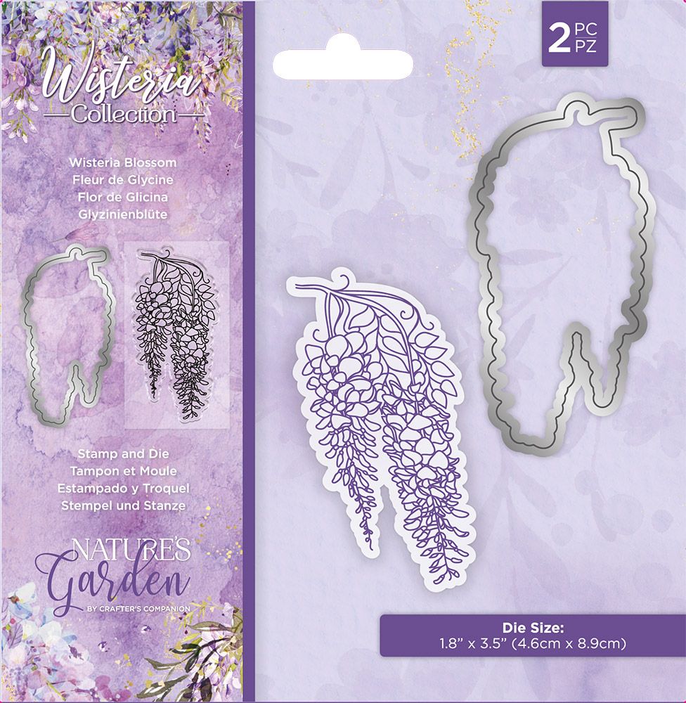 Natures Garden Wisteria Collection Stamp & Die - Wisteria Blossom