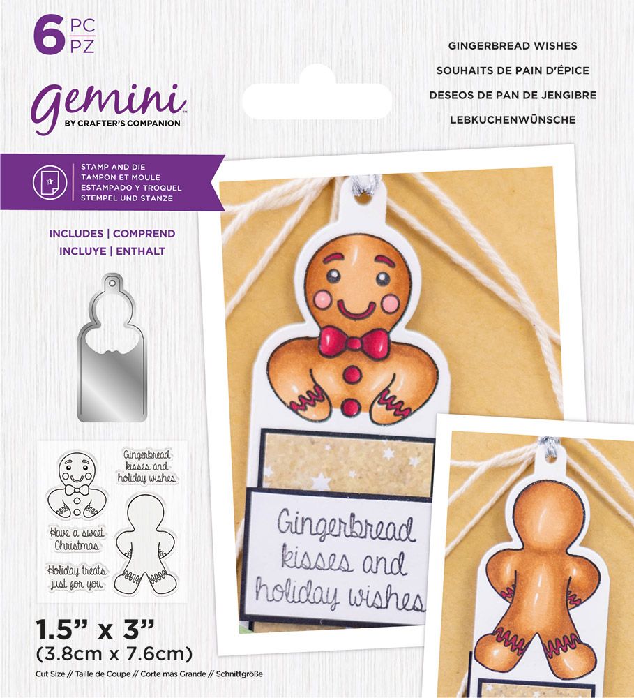 Gemini Stamp & Die - Gingerbread Wishes